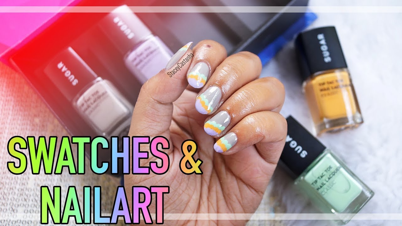 SUGAR Nail Lacquers Candy Land Collection + Quick & Easy Nailart | Stacey Castanha