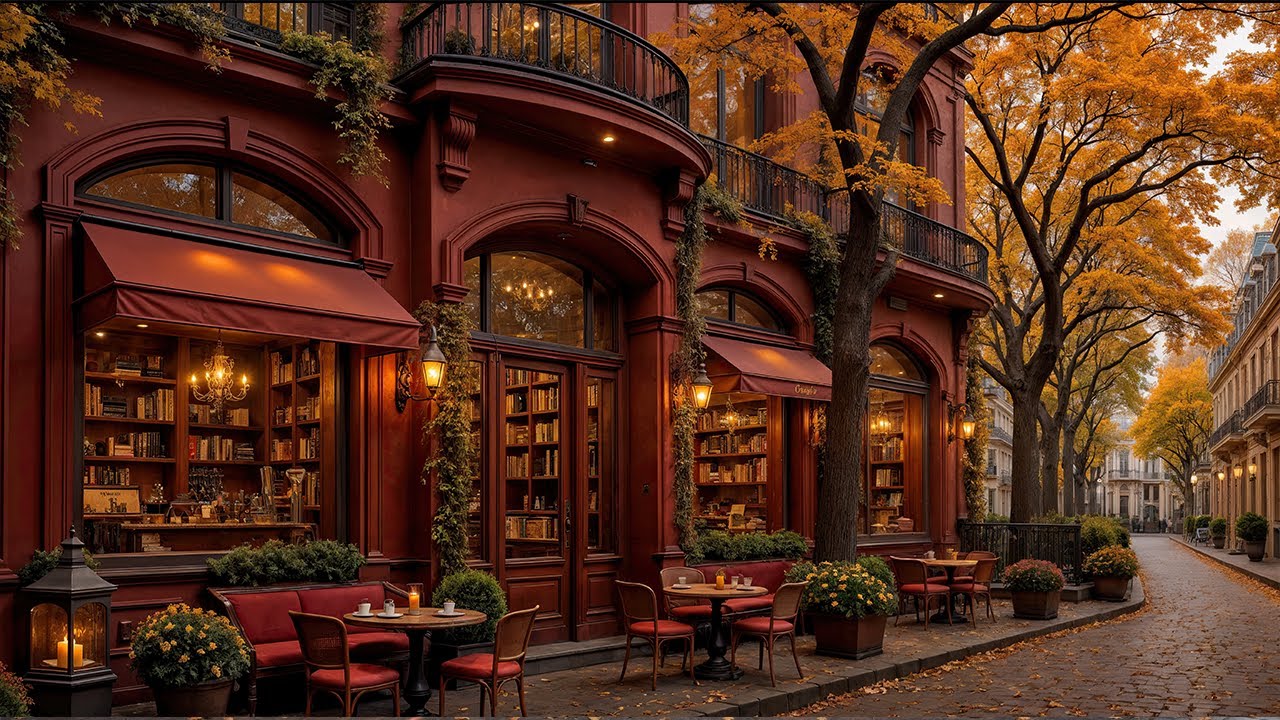 Outdoor Cafe Ambience ☕ Smooth Jazz Music for Peaceful Reading, Work and Coffee Moments