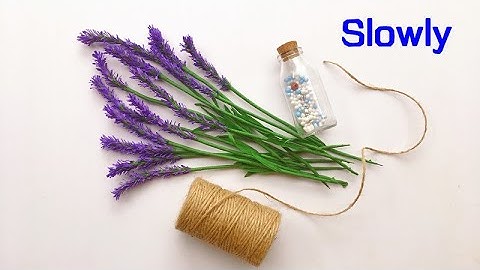 ABC TV | How To Make Lavender Paper flower From Crepe Paper #2 (Slowly) - Craft Tutorial