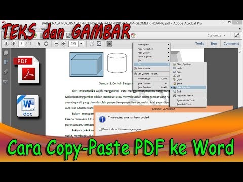 CARA COPY PASTE PDF KE WORD (TEKS dan GAMBAR)