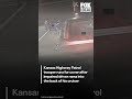 Trooper performing traffic stop runs for cover after impaired driver rams into patrol car