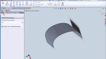 Solidworks Unfold Surfaces