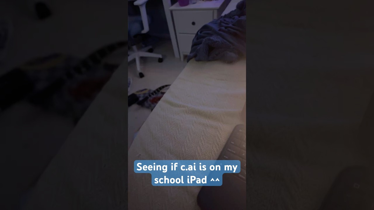 Seeing if c.AI is on my school iPad!!