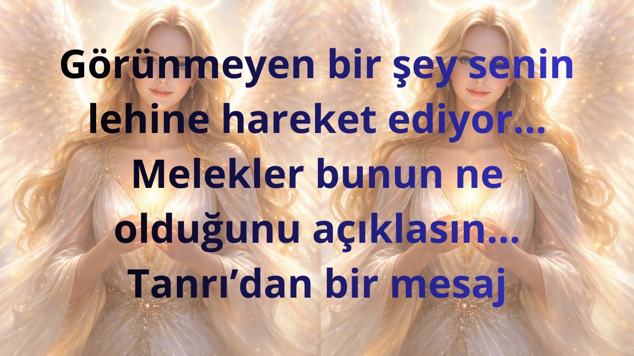 Görünmeyen bir şey sizin lehinize hareket ediyor... Meleklerin bunu açıklamasına izin verin...