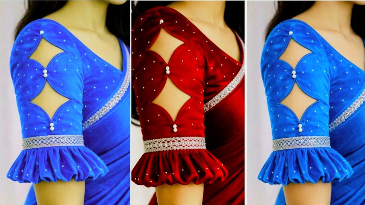 Trending sleeve design cutting and stitching| blouse sleeves design|बाजू का डिज़ाइन sleeve design