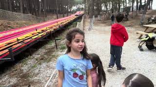 Uzun Renki Kaydırak Macerası Eda Lina Çok Mutlu