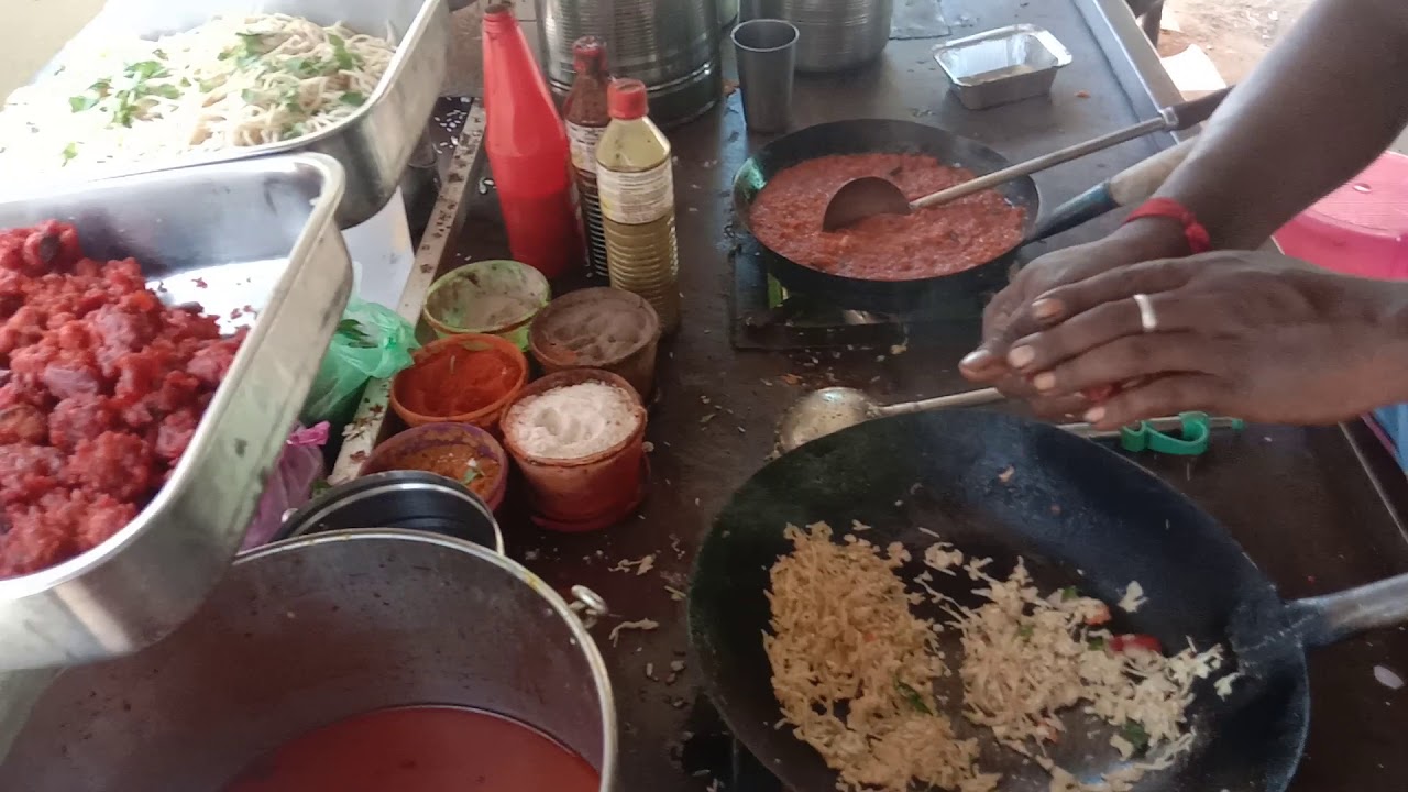 South indian Street food | Fried Rice making - YouTube