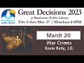 Great Decisions 2023 | War Crimes