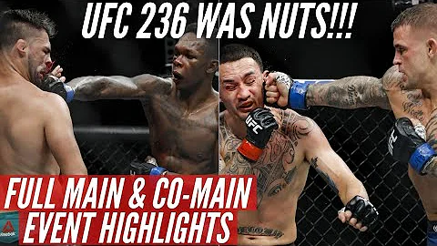 Holloway VS. Poirier & Adesanya VS. Gastellum Full Highlights | UFC 236 in Atlanta Shocked The World