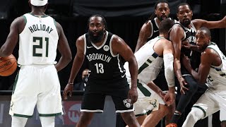 All-Access: Bucks Battle James Harden \& Kevin Durant In Brooklyn | Giannis, Khris \& Jrue In New York