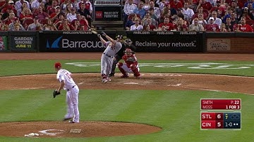 STL@CIN: Moss lines second homer of the game in 7th