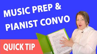 How to PREPARE MUSIC/ COMMUNICATE with the PIANIST/ACCOMPANIST  at a SINGING AUDITION!