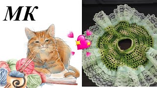 Нижняя юбочка с кружевом* Мастеркласс* Вязание крючком для кукол*