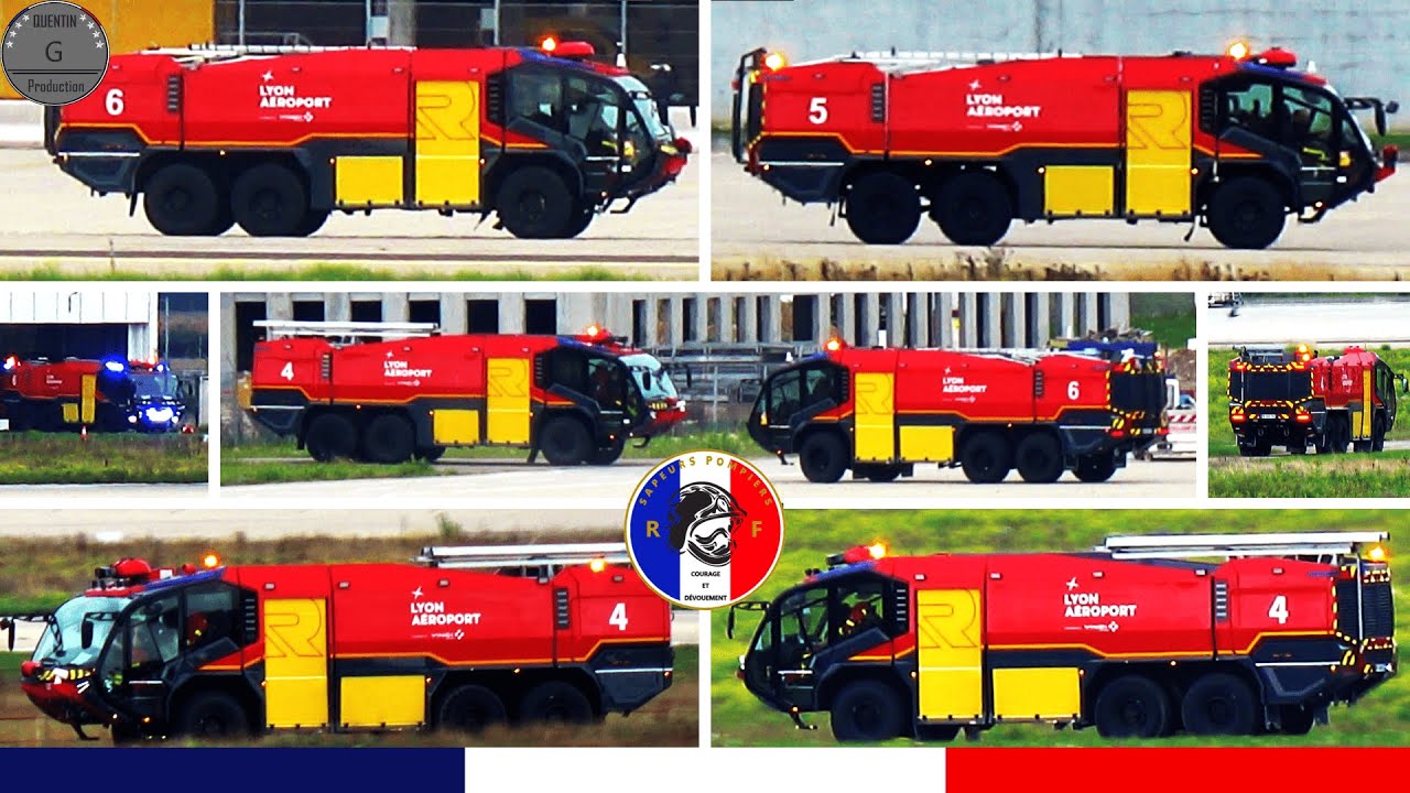 VIM Sapeurs-Pompiers SSLIA - Aéroport de Lyon-Saint-Exupéry - Déplacements des Véhicules