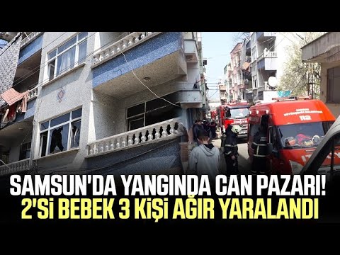 Samsun'da yangında can