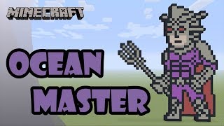 Minecraft: Pixel Art Tutorial: Ocean Master (Aquaman Movie)