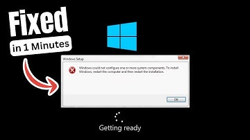 Windows kon een of meer systeemcomponenten niet configureren (2025) Installatie- of upgradefout o...