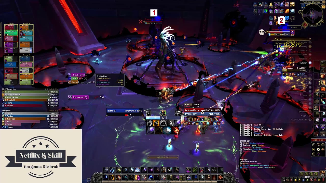 Mythic Dark Inquisitor Xanesh - Ny' Alotha, the Waking City (Elemental Shaman POV)