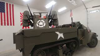 Quad 50 on the M16 halftrack