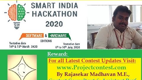 Smart India Hackathon (SIH)-2020 Introduction I Project Contest #sih #sih2020