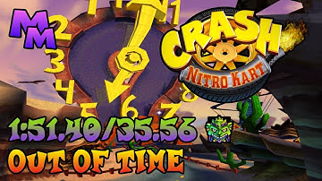 Crash Nitro Kart (PS2) - Out of Time Time Trial - 1:51.40 / 35.56 [Course & Lap PBs]