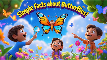 🦋 Simple Facts About Butterflies | Fun Learning Video for Kids 🌼