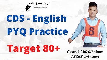 CDS English PYQ - Elimination Method