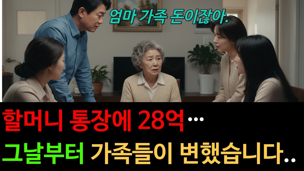 할머니가 평생 모은 28억, 가족은 ‘정신이상’이라며 뺏으려 하는데.. #오디오북 #가족이야기 #사연