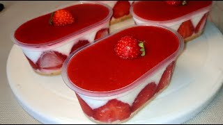 Faites vous plaisir avec une recette de gâteau à 100 kcal  façon fraisier