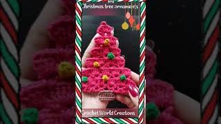 Crochet Christmas Tree Ornaments #shorts #ashortaday