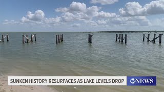Sunken history resurfaces as lake levels drop