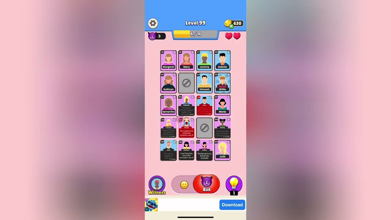 Clue Master Level 99 Solution Walkthrough 