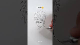 How To Draw Genos In 10Sec, 10Mins, 10Hrs😳 #Shorts