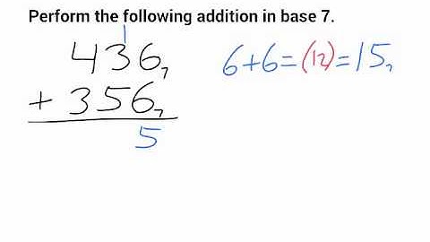 MATH 120 Ch10 Part D1 - Addition in Base 7