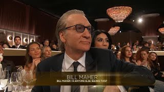 Bill Maher's Stone-Faced Reaction to Golden Globes Roasting