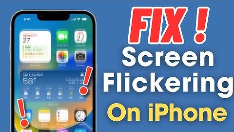How To Fix iPhone Screen Flickering After iOS 17 Update 2024✅