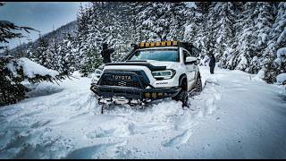 Running into Deep Snow & High Winds! Winter Camping in the Pacific Northwest