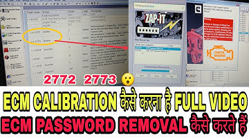 2772 2773 FAULT CODE KAISE HATAYE ECM CALIBRATION WITH ECM PASSWORD REMOVAL FULL VIDEO.