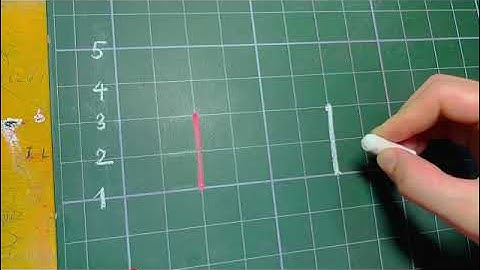 Hướng dẫn Viết Nét Thẳng đứng, Nét Thẳng Ngang cho HS Lớp 1 ( trên bảng con)