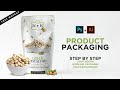 Product Packaging Design in Illustrator/Photoshop | 3D Pouch Mockup