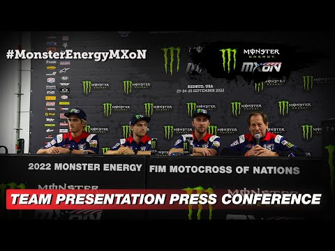 Team Presentation Press Conference - Monster Energy FIM MXoN 2022 - USA