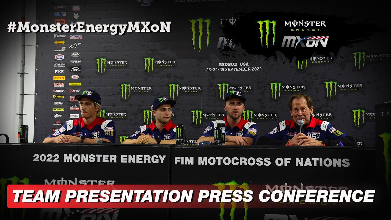 Team Presentation Press Conference Monster Energy FIM Motocross of Nations 2022 #MXGP #Motocross