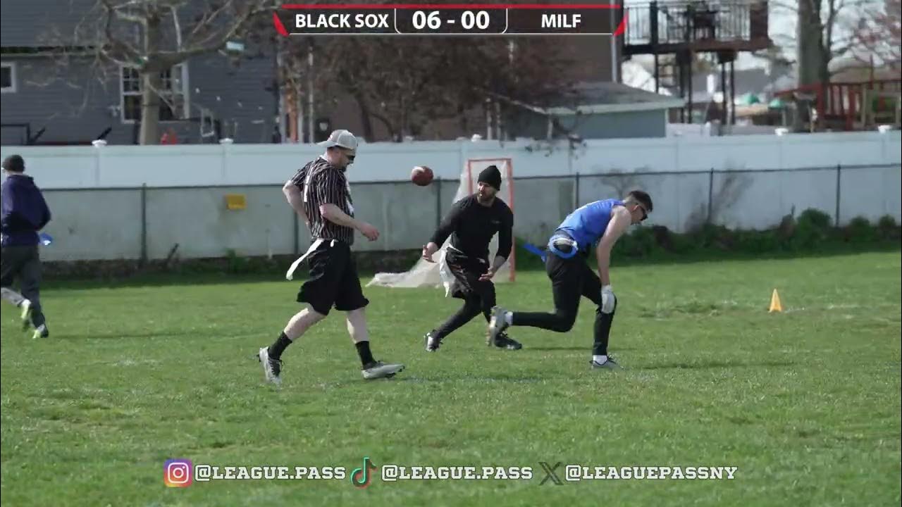 Flag Football Black Sox vs MILF Long Island Legends YouTube