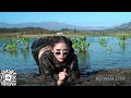 Girl in Leather Pants & Camouflage Tops Joins Army Style Training | Muddy Girl | Boots in Mud