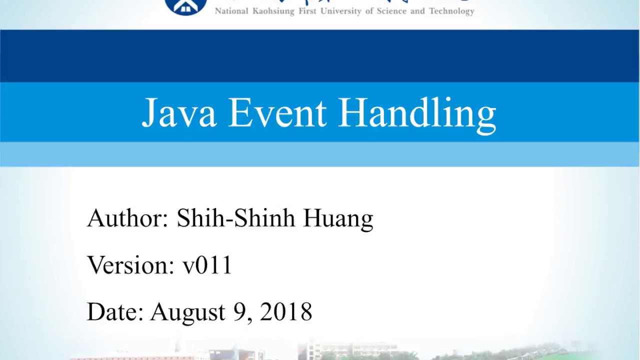 quarter Java Event Handling