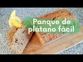 Panque integral de plátano y nuez con Yus