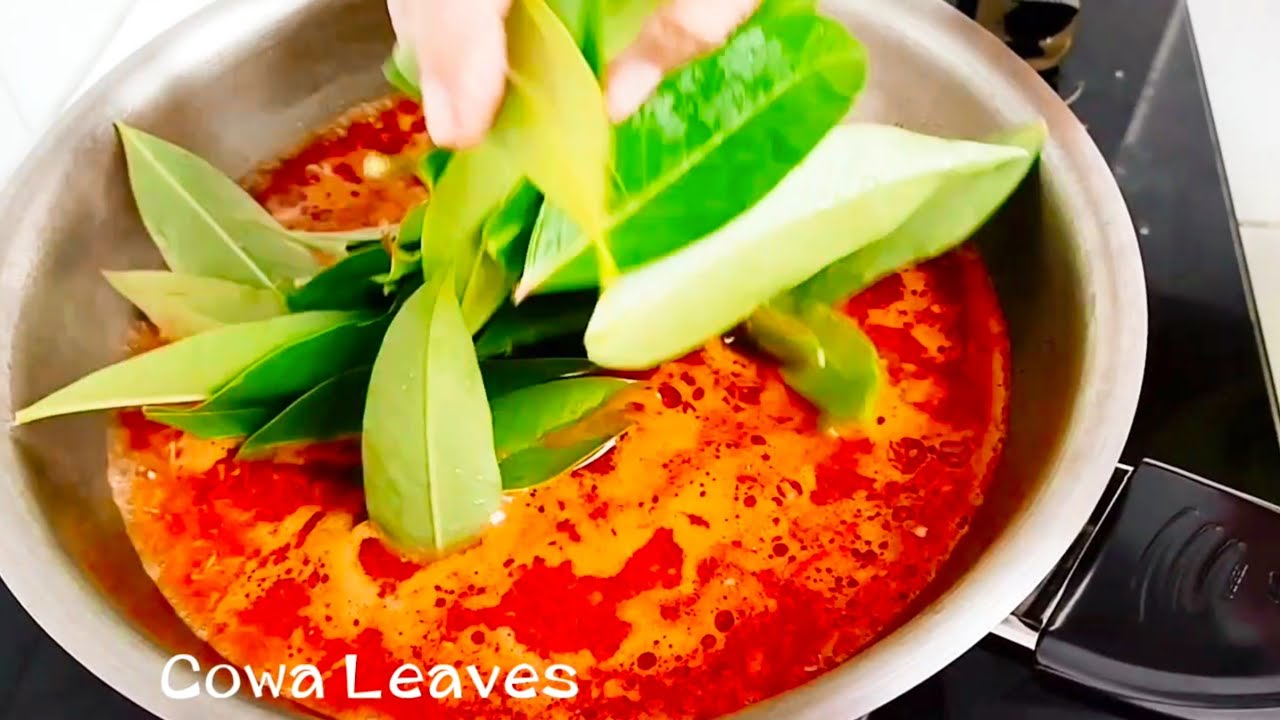 Thai Food l Sour Soup with Shrimp & Pork Rib l Gaeng Som Kung, Thai Sour Soup Shrimp, ASMR