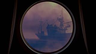⚓ Rain, Thunder and Ocean Sounds Aboard of a Fishing Boat. Soundscape Video for Relaxing &amp; Sleeping