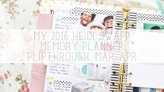 Heidi Swapp Memory Planner flip through: March - April 2016