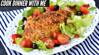 FLAVORFUL BAKED CHICKEN BREASTS - Let's make our simple family dinner with a simple salad